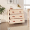 vidaXL - Dressoir - 80x40x75 - cm - massief - grenenhout