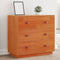 vidaXL - Dressoir - 80x40x75 - cm - massief - grenenhout - wasbruin