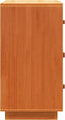 vidaXL - Dressoir - 80x40x75 - cm - massief - grenenhout - wasbruin