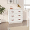vidaXL - Dressoir - 80x40x75 - cm - massief - grenenhout - wit