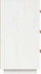 vidaXL - Dressoir - 80x40x75 - cm - massief - grenenhout - wit