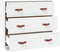vidaXL - Dressoir - 80x40x75 - cm - massief - grenenhout - wit