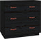 vidaXL - Dressoir - 80x40x75 - cm - massief - grenenhout - zwart