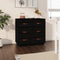 vidaXL - Dressoir - 80x40x75 - cm - massief - grenenhout - zwart