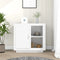 vidaXL - Dressoir - 80x40x75 - cm - wit
