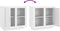 vidaXL - Dressoir - 80x40x75 - cm - wit