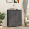 vidaXL - Dressoir - 83x41,5x100 - cm - massief - grenenhout - grijs