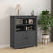 vidaXL - Dressoir - 83x41,5x100 - cm - massief - grenenhout - grijs