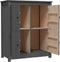 vidaXL - Dressoir - 83x41,5x100 - cm - massief - grenenhout - grijs