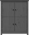 vidaXL - Dressoir - 83x41,5x100 - cm - massief - grenenhout - grijs