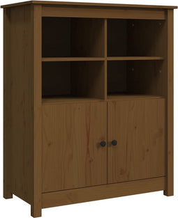 vidaXL - Dressoir - 83x41,5x100 - cm - massief - grenenhout - honingbruin