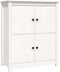 vidaXL - Dressoir - 83x41,5x100 - cm - massief - grenenhout - wit