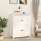 vidaXL - Dressoir - 83x41,5x100 - cm - massief - grenenhout - wit
