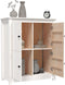 vidaXL - Dressoir - 83x41,5x100 - cm - massief - grenenhout - wit