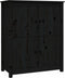 vidaXL - Dressoir - 83x41,5x100 - cm - massief - grenenhout - zwart