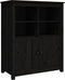 vidaXL - Dressoir - 83x41,5x100 - cm - massief - grenenhout - zwart
