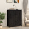 vidaXL - Dressoir - 83x41,5x100 - cm - massief - grenenhout - zwart