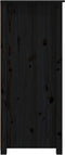 vidaXL - Dressoir - 83x41,5x100 - cm - massief - grenenhout - zwart