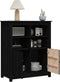 vidaXL - Dressoir - 83x41,5x100 - cm - massief - grenenhout - zwart