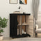 vidaXL - Dressoir - 83x41,5x100 - cm - massief - grenenhout - zwart