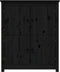 vidaXL - Dressoir - 83x41,5x100 - cm - massief - grenenhout - zwart