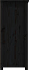 vidaXL - Dressoir - 83x41,5x100 - cm - massief - grenenhout - zwart