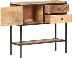 vidaXL - Dressoir - 85x30x80 - cm - ruw - mangohout