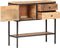 vidaXL - Dressoir - 85x30x80 - cm - ruw - mangohout