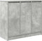 vidaXL - Dressoir - 85x34x76 - cm - bewerkt - hout - betongrijs