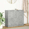 vidaXL - Dressoir - 85x34x76 - cm - bewerkt - hout - betongrijs