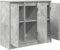 vidaXL - Dressoir - 85x34x76 - cm - bewerkt - hout - betongrijs