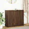 vidaXL - Dressoir - 85x34x76 - cm - bewerkt - hout - bruin - eikenkleurig