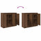 vidaXL - Dressoir - 85x34x76 - cm - bewerkt - hout - bruin - eikenkleurig