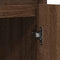vidaXL - Dressoir - 85x34x76 - cm - bewerkt - hout - bruin - eikenkleurig