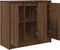 vidaXL - Dressoir - 85x34x76 - cm - bewerkt - hout - bruin - eikenkleurig