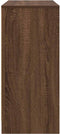 vidaXL - Dressoir - 85x34x76 - cm - bewerkt - hout - bruin - eikenkleurig