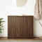 vidaXL - Dressoir - 85x34x76 - cm - bewerkt - hout - bruin - eikenkleurig