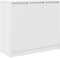 vidaXL - Dressoir - 85x34x76 - cm - bewerkt - hout - wit