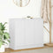 vidaXL - Dressoir - 85x34x76 - cm - bewerkt - hout - wit