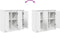 vidaXL - Dressoir - 85x34x76 - cm - bewerkt - hout - wit