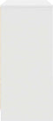 vidaXL - Dressoir - 85x34x76 - cm - bewerkt - hout - wit