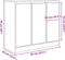 vidaXL - Dressoir - 85x34x76 - cm - spaanplaat - grijs - sonoma