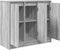 vidaXL - Dressoir - 85x34x76 - cm - spaanplaat - grijs - sonoma