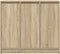 vidaXL - Dressoir - 85x34x76 - cm - spaanplaat - Sonoma - eikenkleurig
