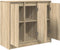 vidaXL - Dressoir - 85x34x76 - cm - spaanplaat - Sonoma - eikenkleurig