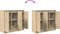 vidaXL - Dressoir - 85x34x76 - cm - spaanplaat - Sonoma - eikenkleurig