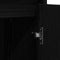 vidaXL - Dressoir - 85x34x76 - cm - spaanplaat - zwart - eikenkleurig