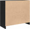 vidaXL - Dressoir - 85x34x76 - cm - spaanplaat - zwart - eikenkleurig