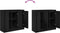 vidaXL - Dressoir - 85x34x76 - cm - spaanplaat - zwart - eikenkleurig