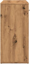 vidaXL - Dressoir - 88x30x64 - cm - bewerkt - hout - artisanaal - eikenkleur